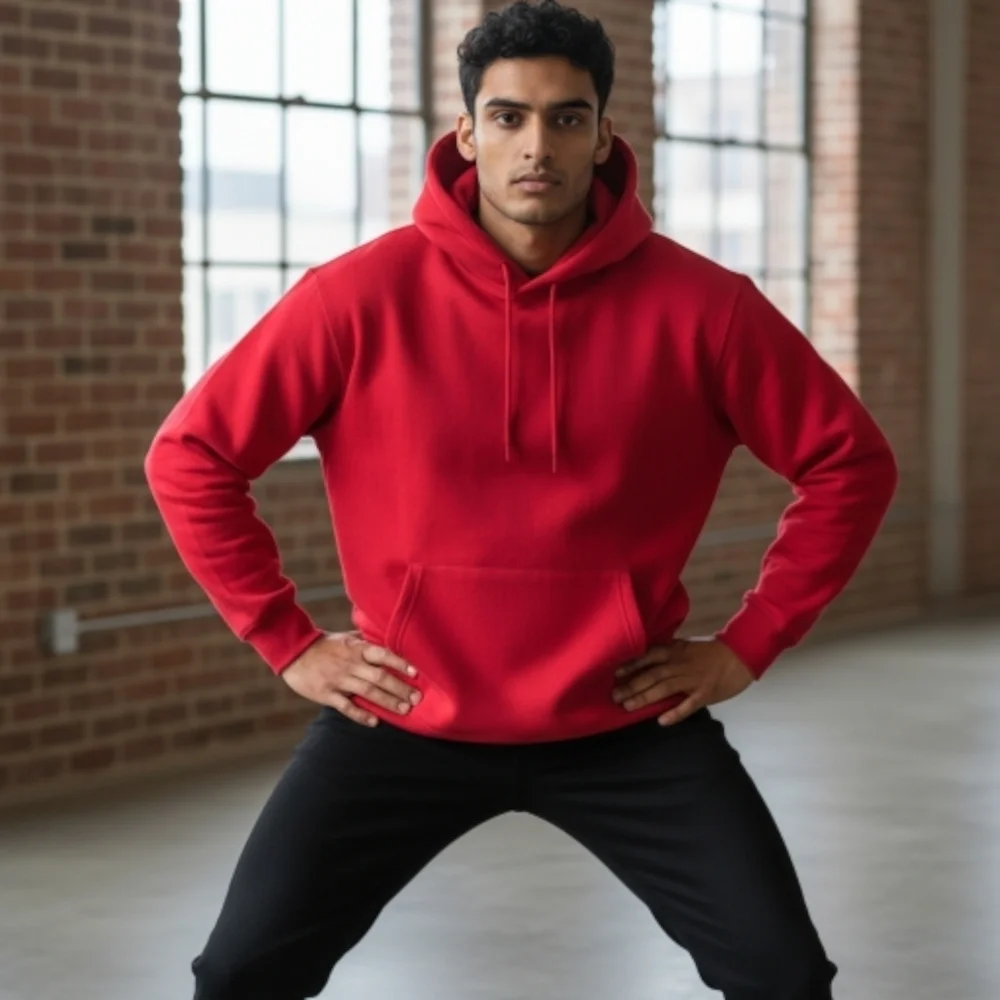 Brooklyn Cloth Mfg. Co. Red Hoodie Sweatshirt Men's Big & Tall size 2XL - Picture 1 of 15